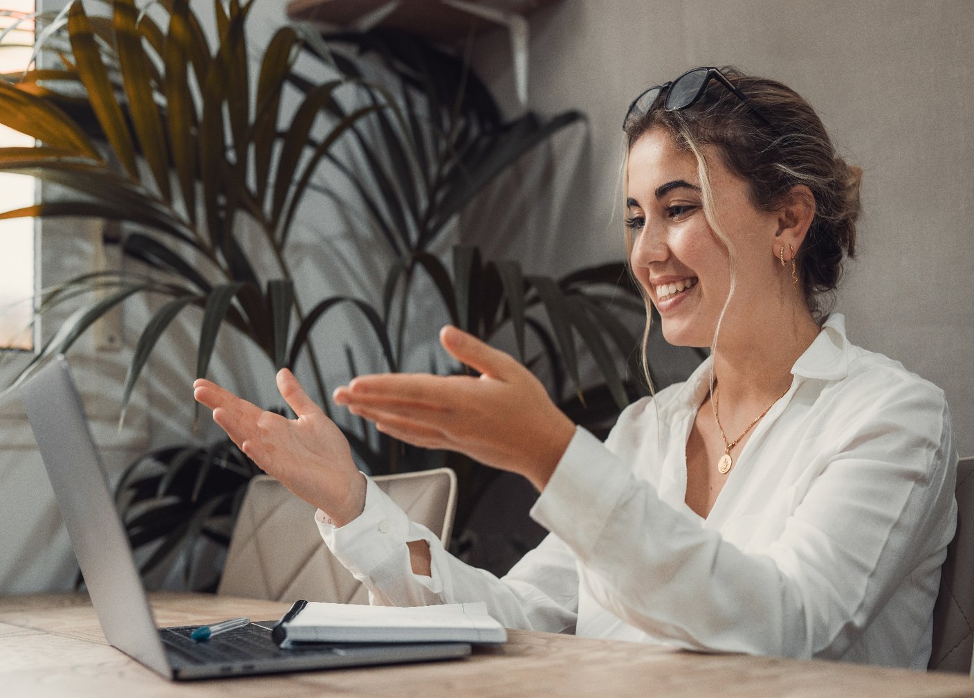 LightPath Debt Relief specialist at her office, ready to help clients